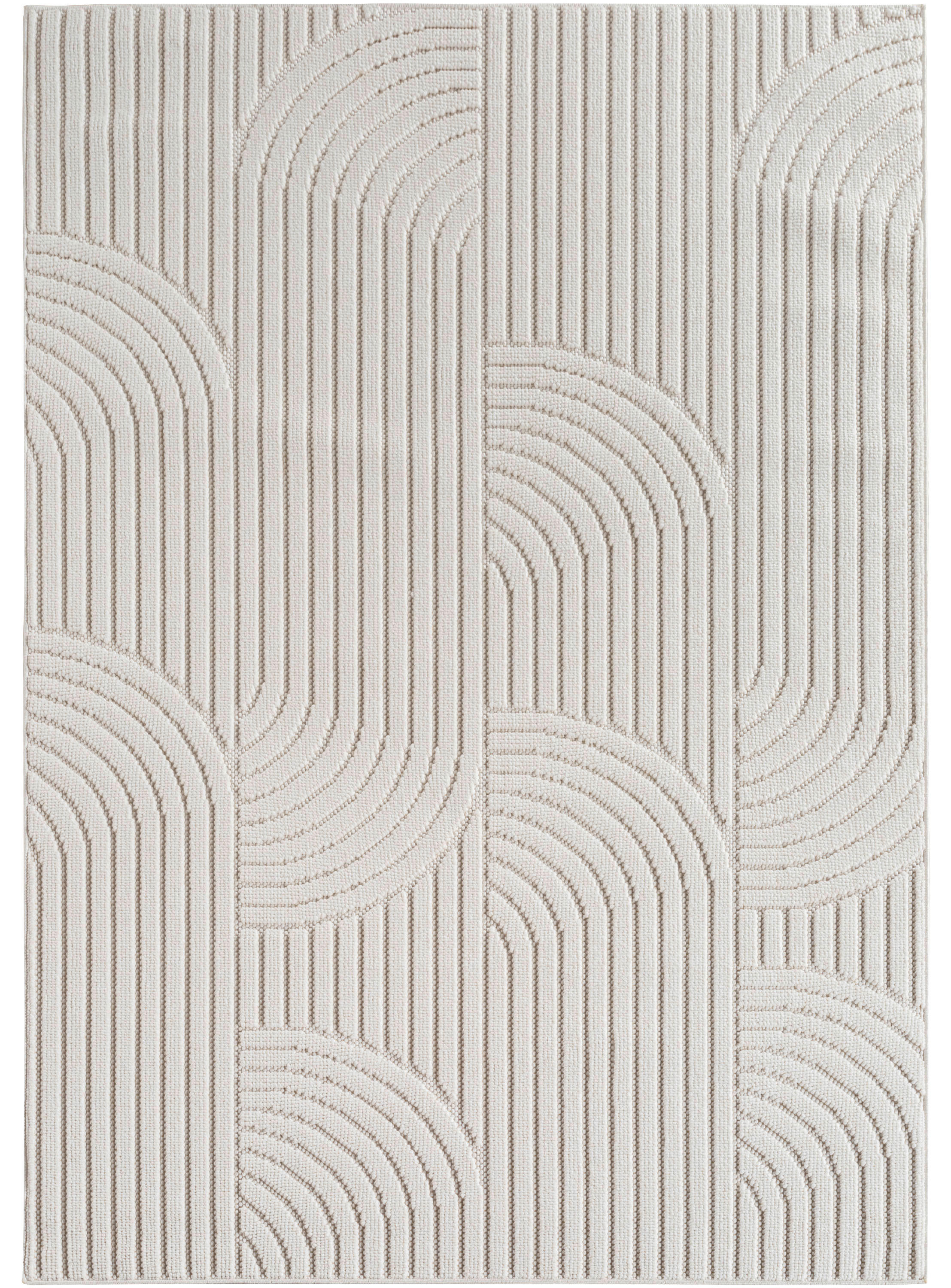 Ayyildiz Kurzflorteppich HELIX creme B/H/L: ca. 60x0,7x110 cm HELIX - creme (110,00/60,00/0,70cm) - Ayyildiz