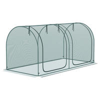 Outsunny Gewächshaus B/H/L: ca. 120x120x249 cm Gewächshaus - dunkelgrün (249,00/120,00/120,00cm) - Outsunny