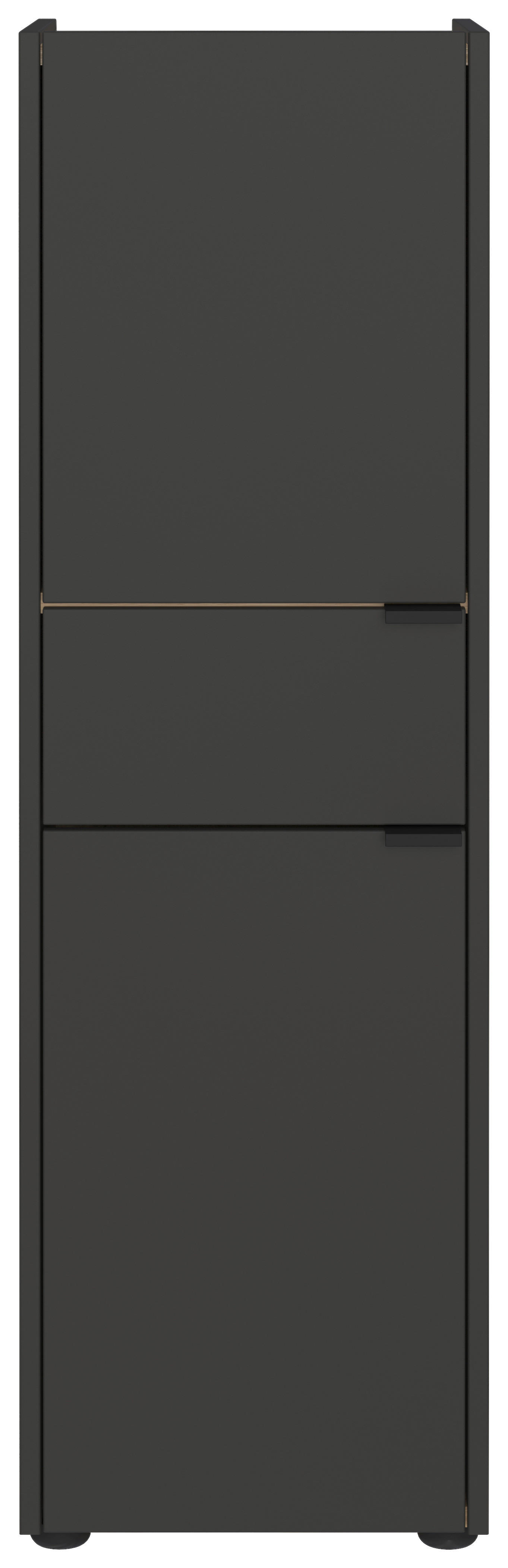 Schrank 4498-549 Graphit Eiche Navarra Nachbildung B/H/T: ca. 34x111x34 cm 4498-549 - Eiche/Graphit (34,00/111,00/34,00cm) - Germania