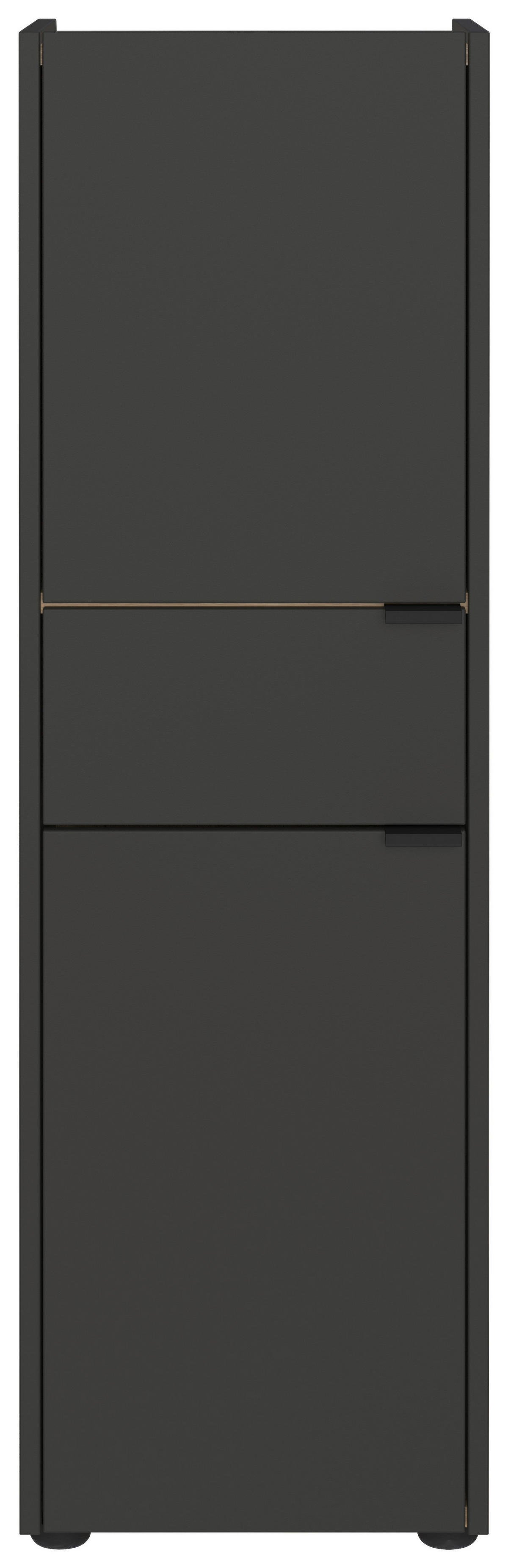 Schrank 4498-549 Graphit Eiche Navarra Nachbildung B/H/T: ca. 34x111x34 cm 4498-549 - Eiche/Graphit (34,00/111,00/34,00cm) - Germania