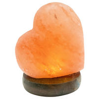 GLOBO LED-Salzkristallleuchte Stone 28306 natur Holz Stein H: ca. 11,4 cm Stone - natur (11,40cm) - GLOBO