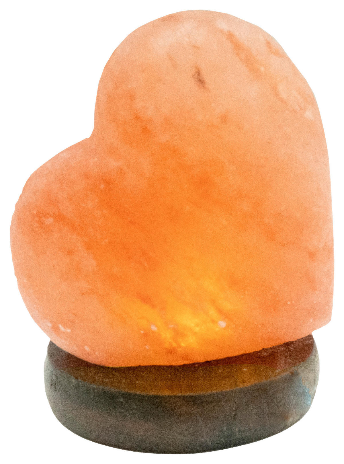 GLOBO LED-Salzkristallleuchte Stone 28306 natur Holz Stein H: ca. 11,4 cm Stone - natur (11,40cm) - GLOBO