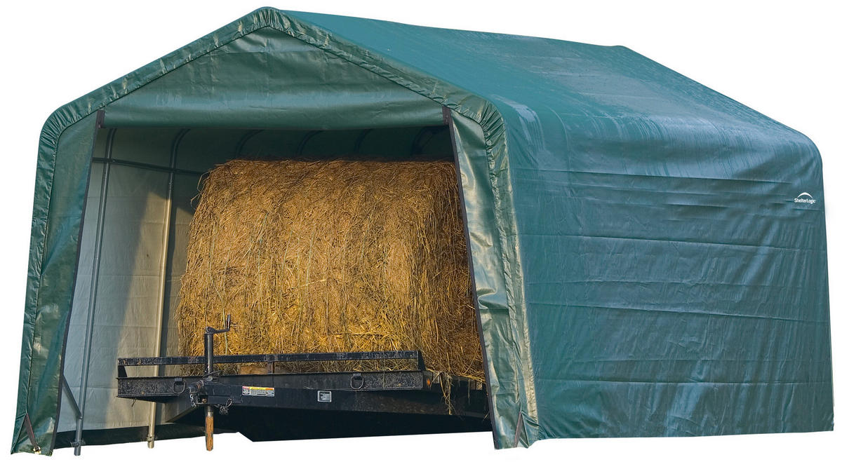 ShelterLogic Weidezelt B/H/T: ca. 380x260x610 cm Weidezelt_23,18m² - grün (380,00/260,00/610,00cm) - ShelterLogic