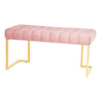 Sitzbank Rare 201 altrosa B/H/T: ca. 47x48x100 cm Rare 201 - gold/altrosa (47,00/48,00/100,00cm) - 360 Living