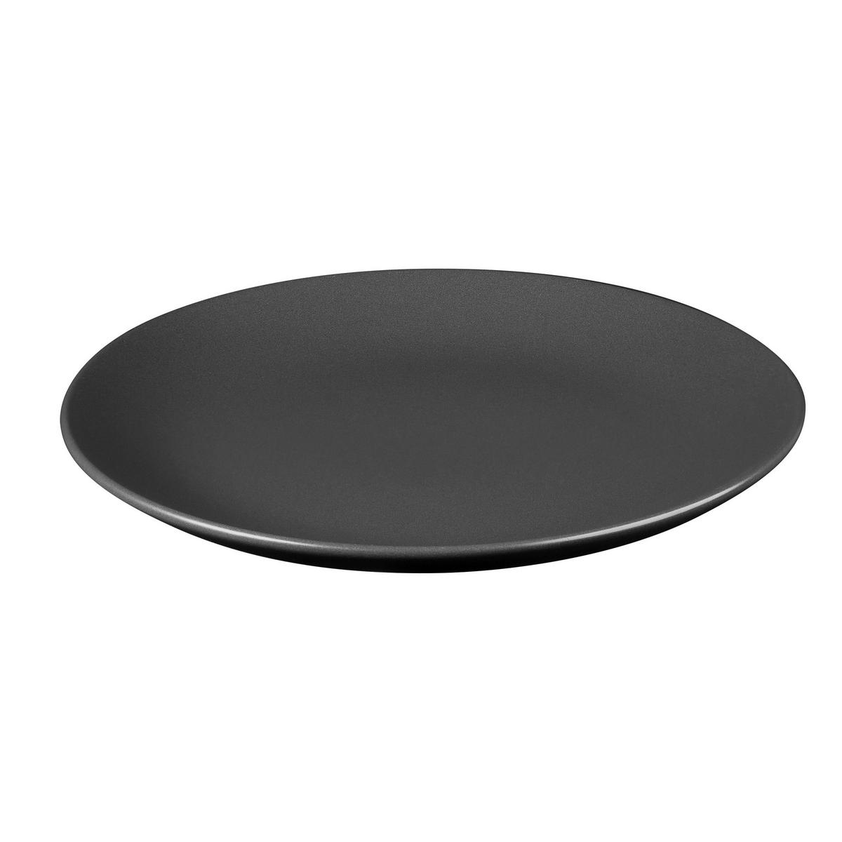 BERGNER Geschirrset CHARCOAL schwarz Steingut 12 tlg. CHARCOAL - schwarz (28,00/20,20/28,60cm) - BERGNER