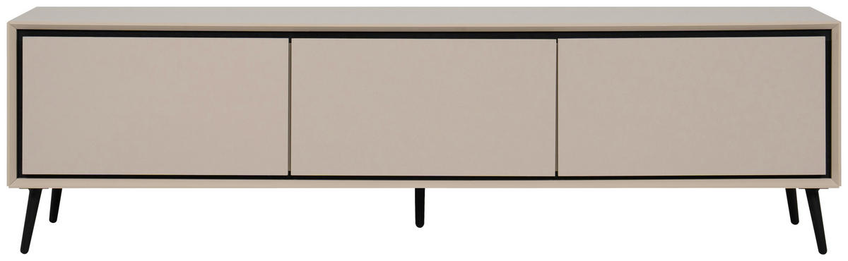 Lowboard Arona sand schwarz B/H/T: ca. 175x50x38 cm Arona - sand/schwarz (175,00/50,00/38,00cm)