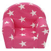 Kindersessel Laura pink weiß B/H/T: ca. 44x53x36 cm Laura - pink/weiß (44,00/53,00/36,00cm)