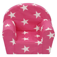 Kindersessel Laura pink weiß B/H/T: ca. 44x53x36 cm Laura - pink/weiß (44,00/53,00/36,00cm)