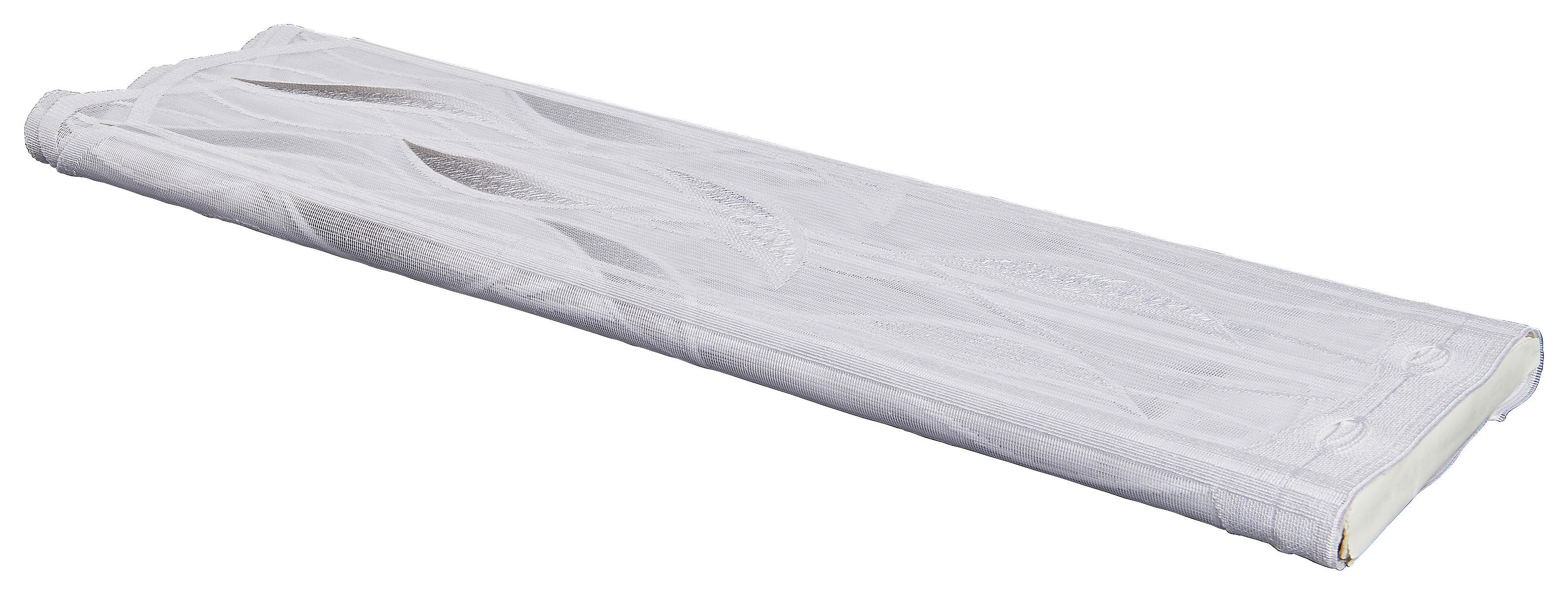 Scheibengardinen-Meterware grau H: ca. 60 cm Scheibengardine - grau (60,00cm)