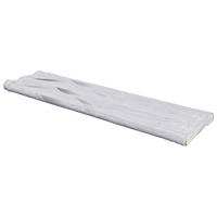 Scheibengardinen-Meterware grau H: ca. 60 cm Scheibengardine - grau (60,00cm)