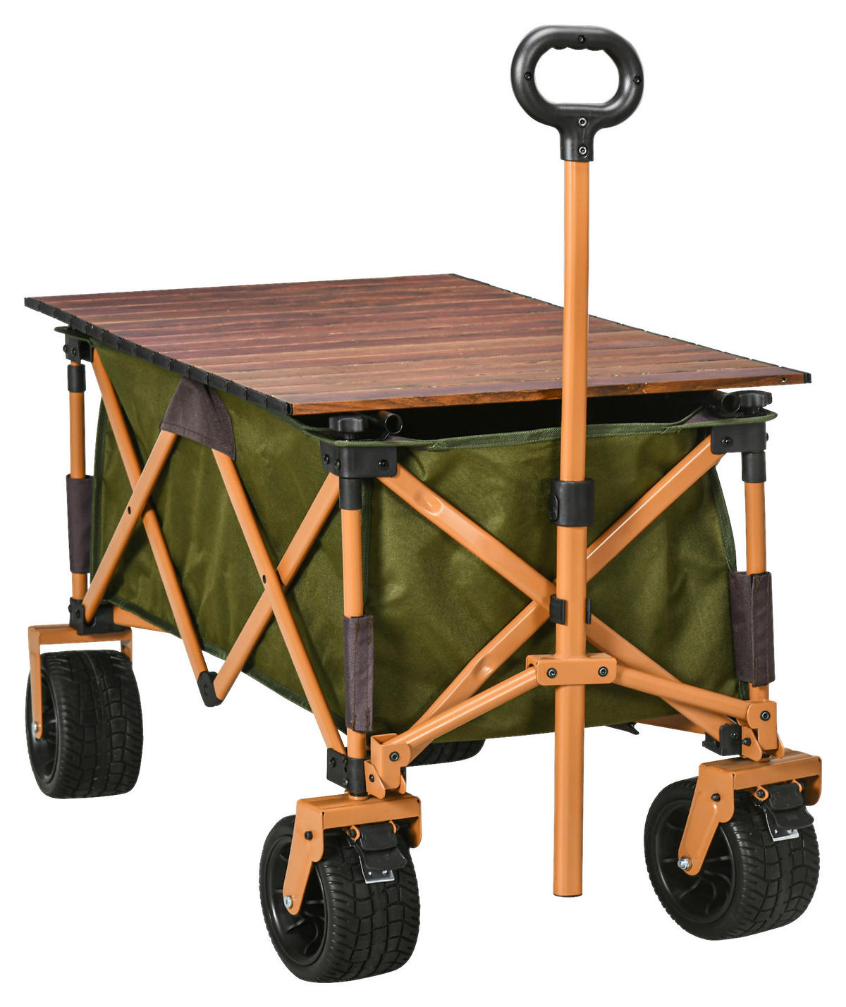 Outsunny Bollerwagen grün B/H/L: ca. 55x93x108 cm Bollerwagen - grün (108,00/55,00/93,00cm) - Outsunny