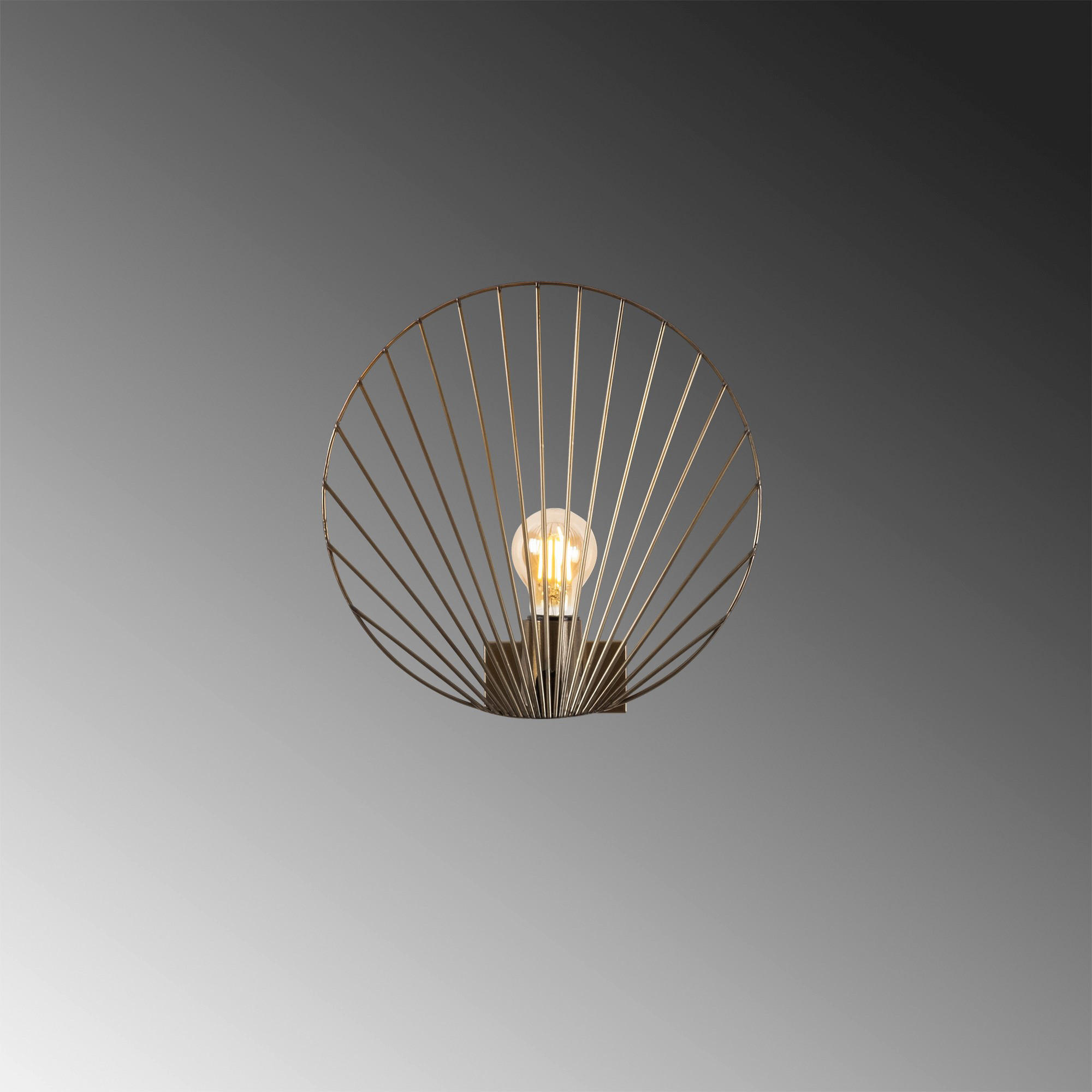 Thumbnail - Opviq Wandleuchte Byisoo bronze Metall B/H/T/L/D: ca. 12x30x12x30x30 cm E27 1 Brennstellen