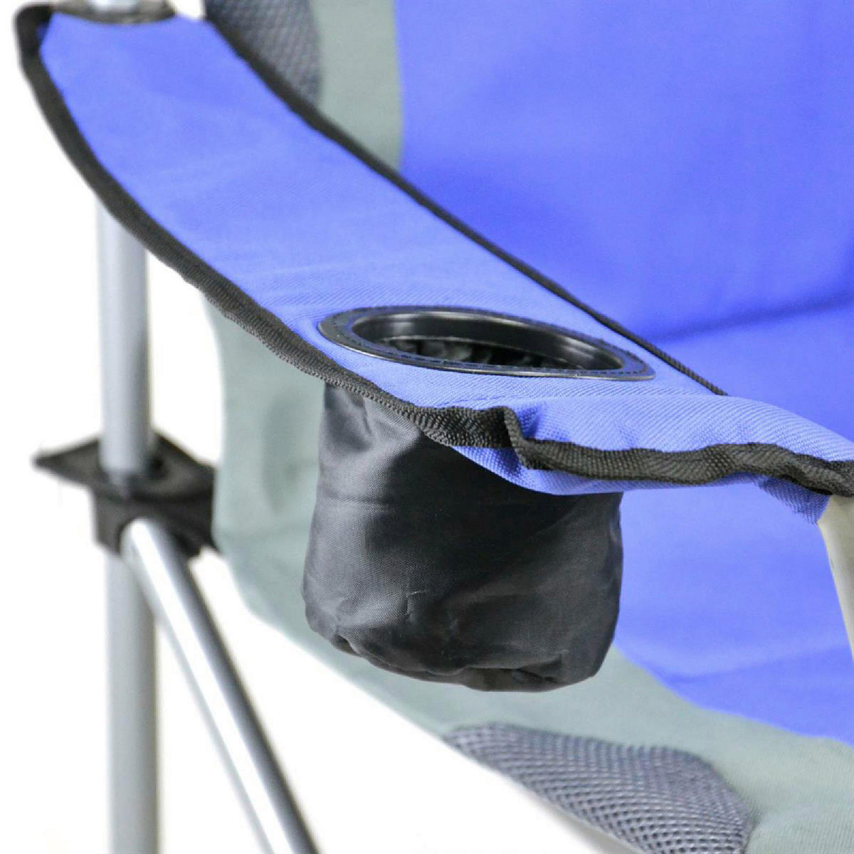 VCM Campingstuhl-Set royalblau Polyester-Mischgewebe B/H/L: ca. 90x110x57 cm Campingstuhlset - royalblau/grau (57,00/90,00/110,00cm) - VCM