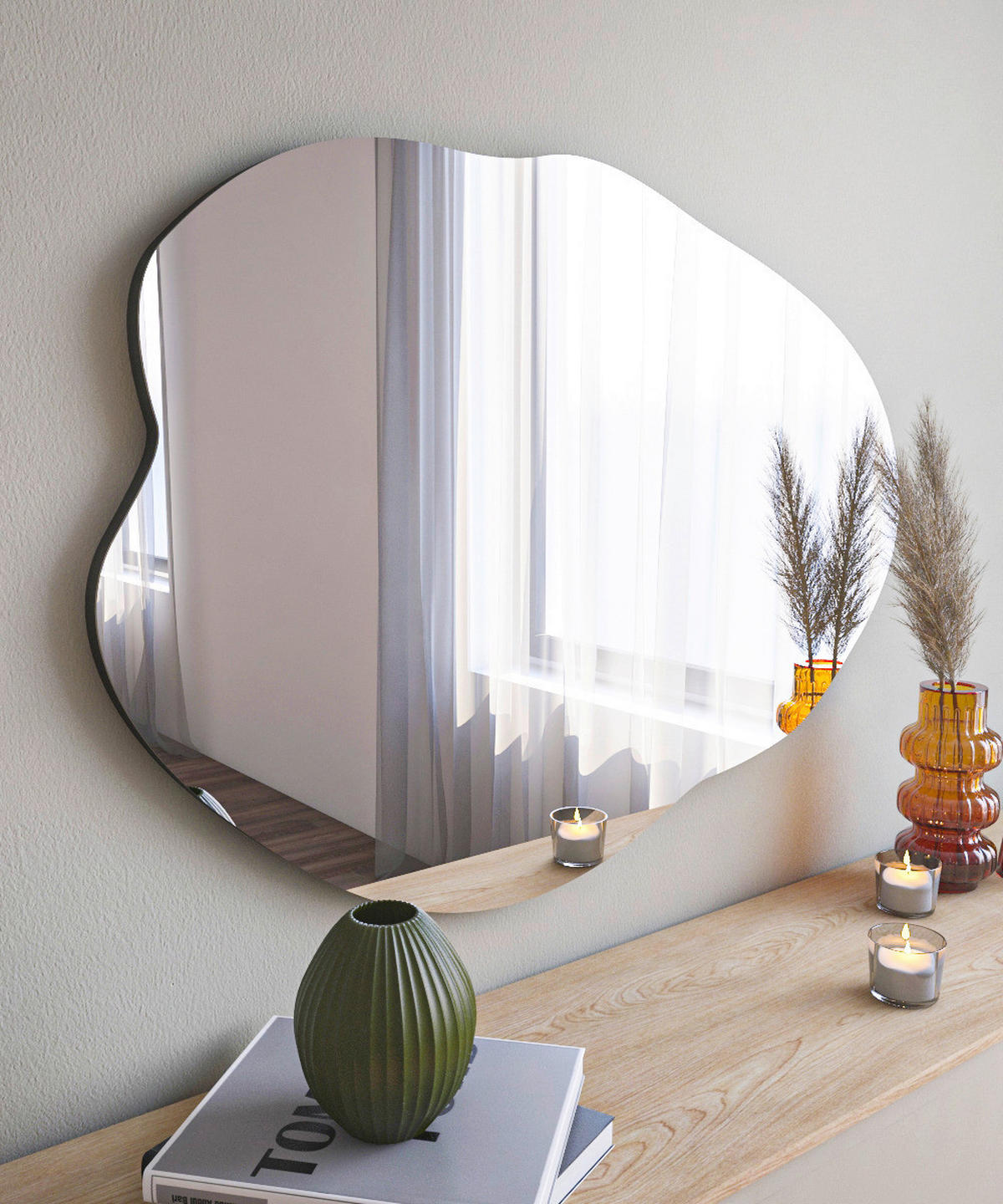 Wandspiegel Oho transparent Spanplatte B/H/T: ca. 60x85x3,5 cm Oho - transparent (60,00/85,00/3,50cm) - moebel17
