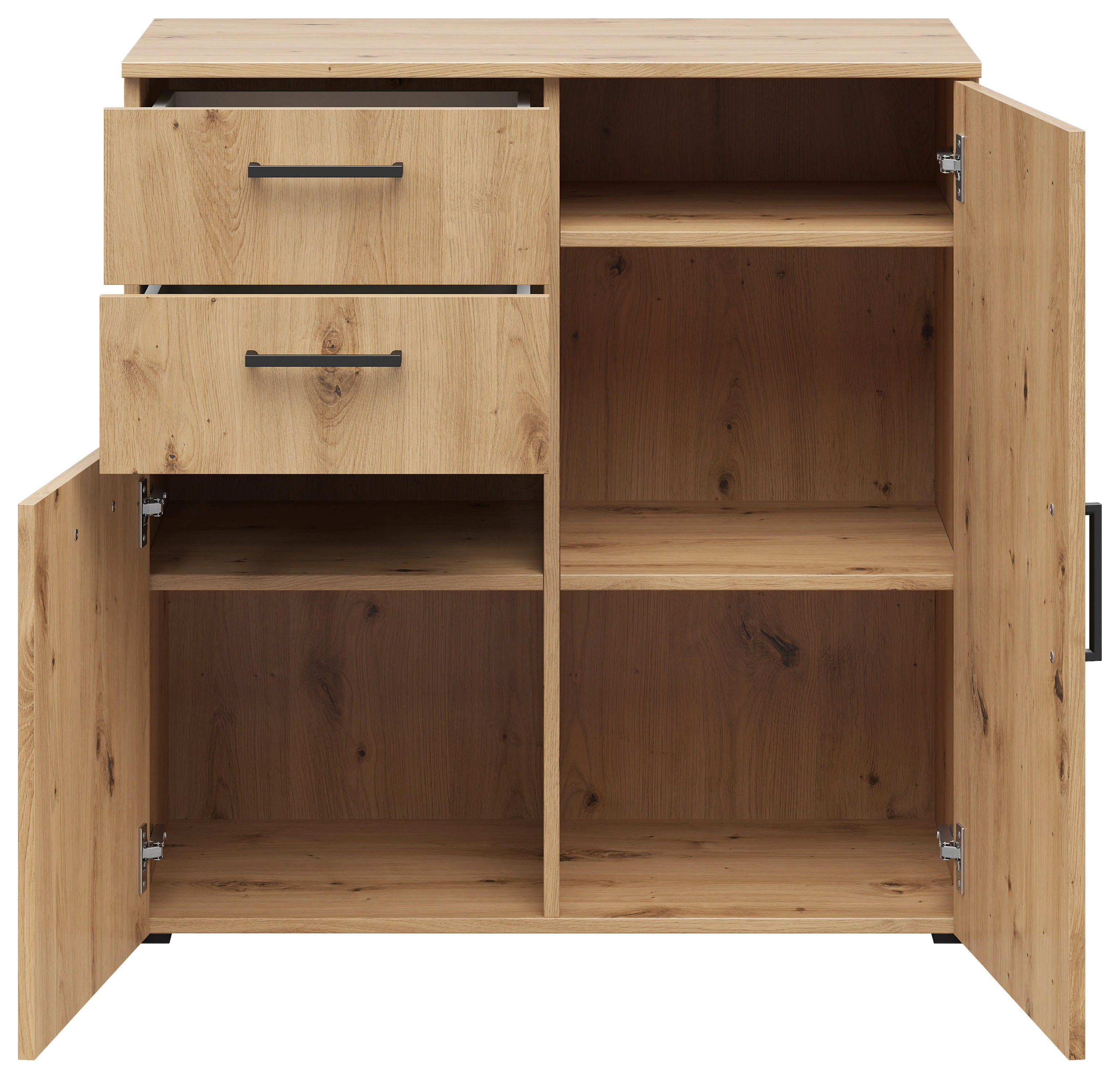 Kommode Multi-Stauraum Typ 26 Eiche Artisan Nachbildung B/H/T: ca. 80x83x40 cm Multi-Stauraum Typ 26 - Eiche (80,00/83,00/40,00cm)