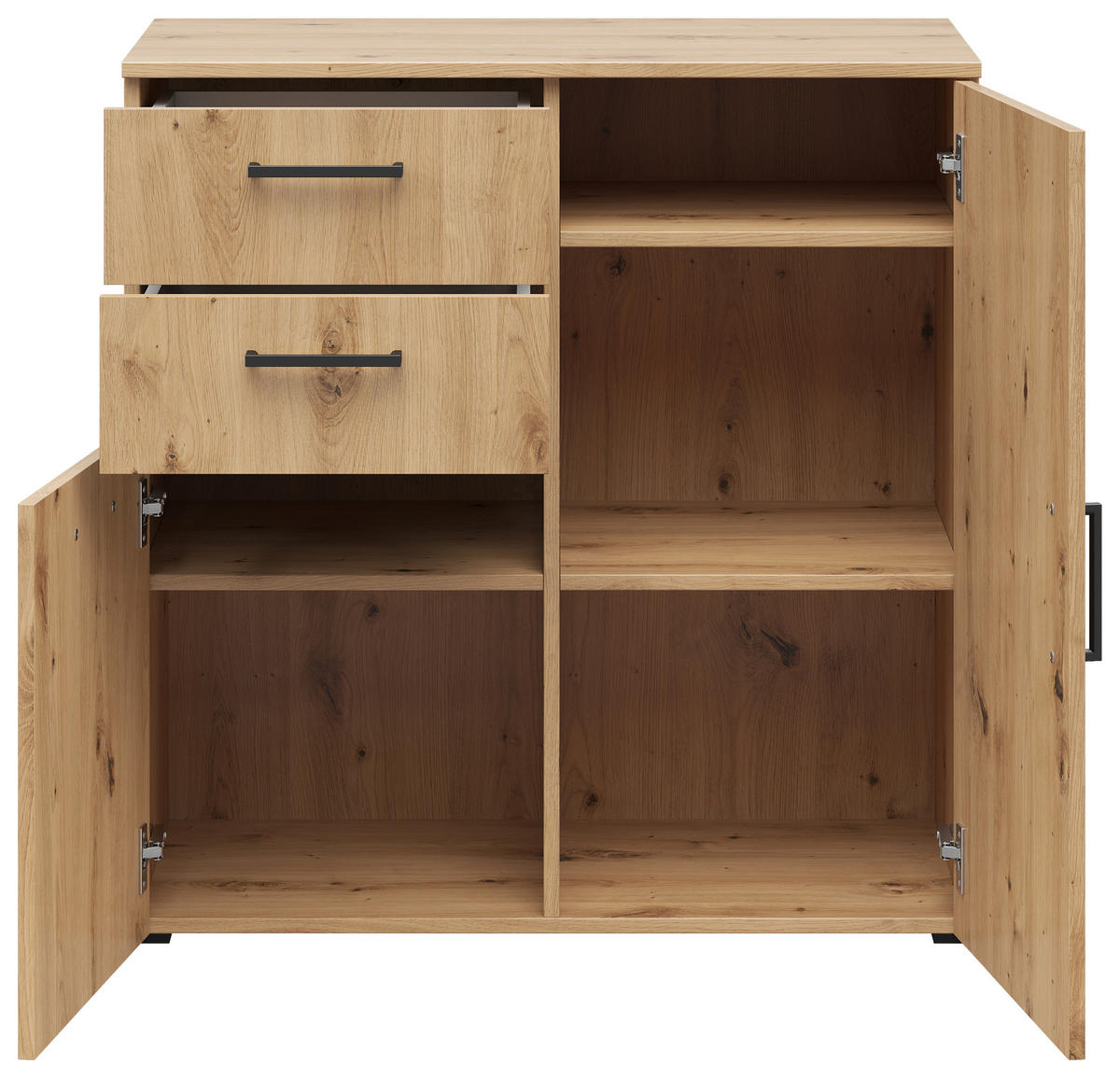 Kommode Multi-Stauraum Typ 26 Eiche Artisan Nachbildung B/H/T: ca. 80x83x40 cm Multi-Stauraum Typ 26 - Eiche (80,00/83,00/40,00cm)