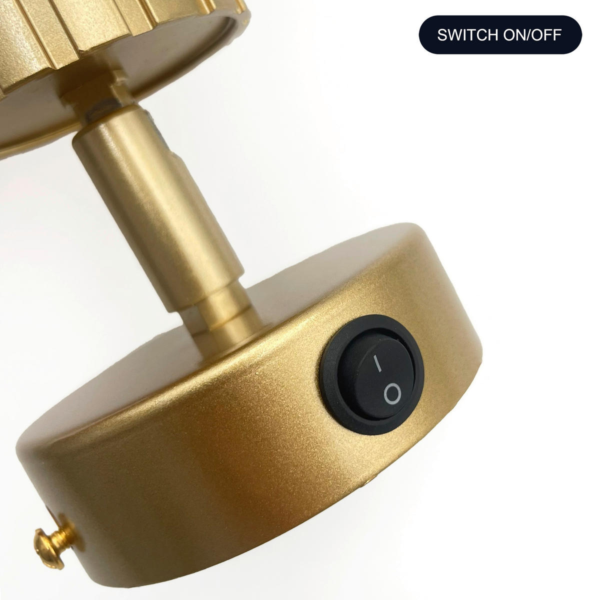 Lamkur Wandleuchte gold Stahl B/H/L: ca. 8x16x8 cm GU10 1 Brennstellen Prisma - gold (8,00/8,00/16,00cm) - Lamkur