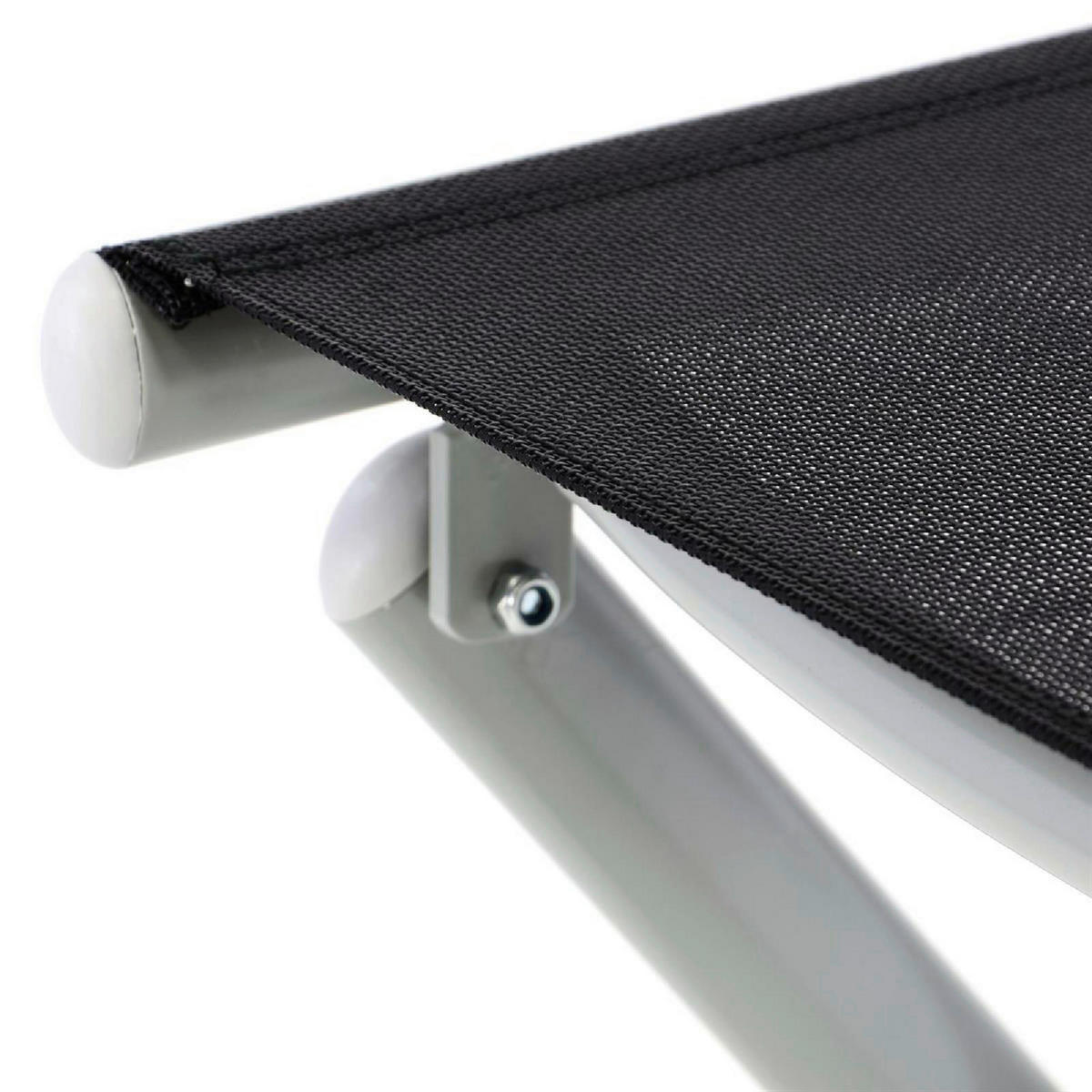 VCM Gartenhocker schwarz Aluminium B/H/T: ca. 43x40x40 cm Gartenhocker - schwarz (43,00/40,00/40,00cm) - VCM