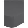 Baumwoll Spannbetttuch Satin Spannbetttuch-Satin 160x200cm - grau (160,00/200,00cm) - HIP