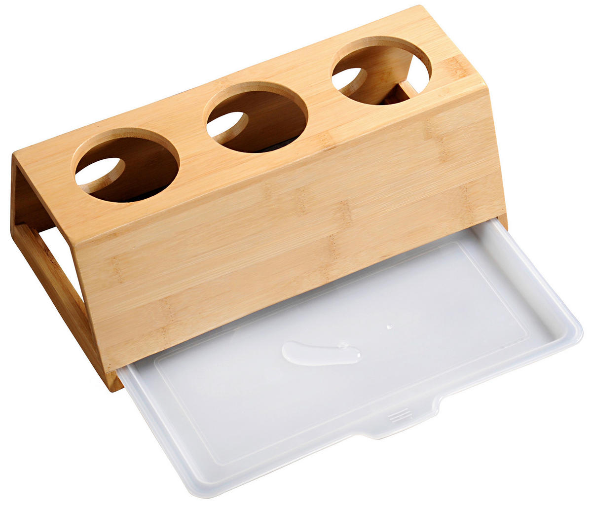 Kesper Flaschenhalter natur Bambus B/H/L: ca. 32x12x17,5 cm Flaschenhalter - natur (17,50/32,00/12,00cm) - Kesper