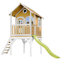 AXI Spielhaus Laura weiß B/H/L: ca. 318x272x191 cm Laura - braun/weiß (191,00/318,00/272,00cm) - AXI