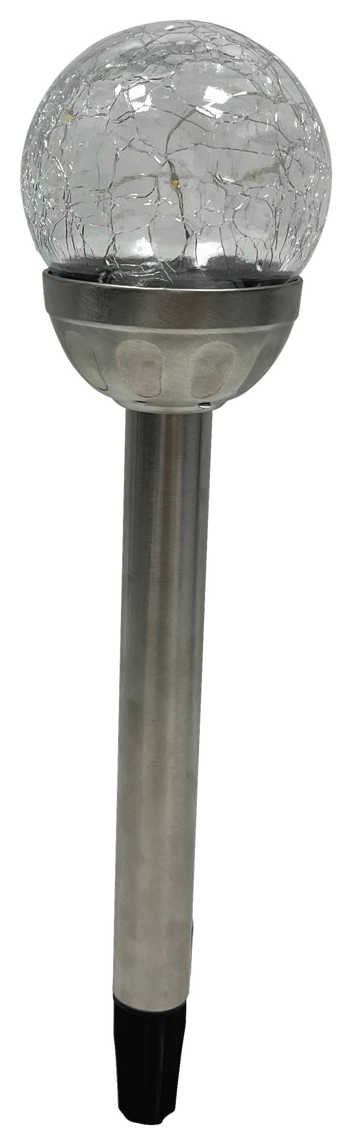 Solarleuchte Solarleuchte_Crackle-Glas warmweiß - Sensation