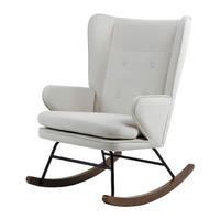 Schaukelstuhl Melorie 100 beige B/H/T: ca. 86x95x65 cm Melorie 100 - beige/schwarz (86,00/95,00/65,00cm) - 360 Living