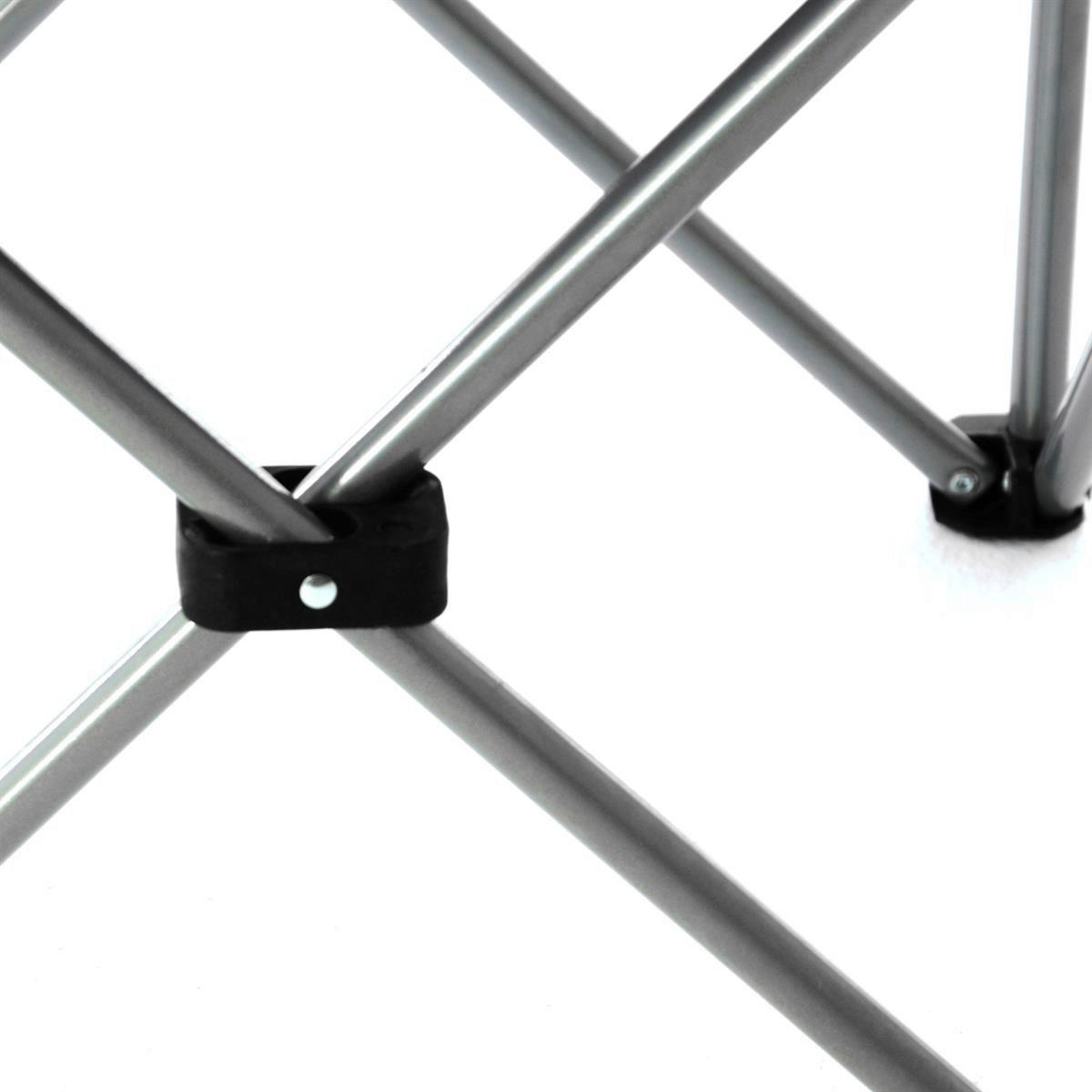 VCM Campingstuhl-Set schwarz Stahl B/H/T...