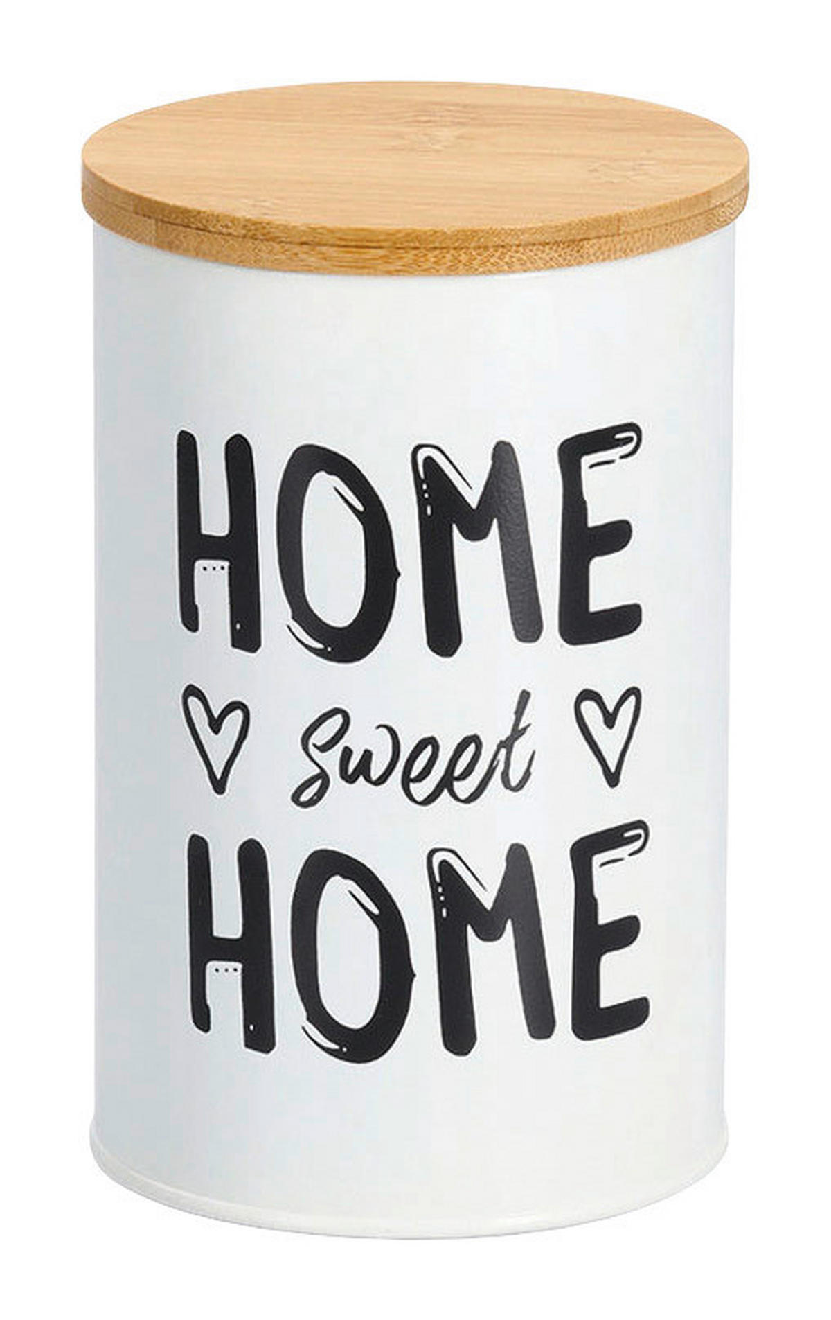 Zeller Vorratsdose Home weiß B/H/L: ca. 105x165x105 cm Home - weiß/natur (105,00/105,00/165,00cm) - Zeller