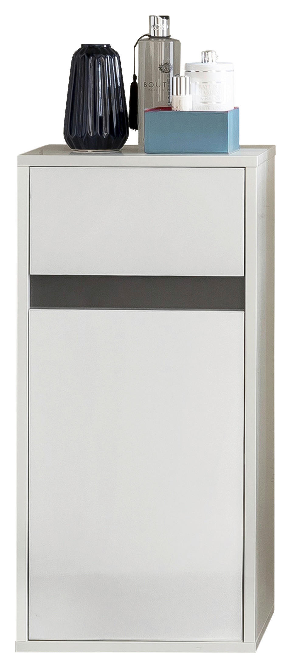 Stauraumelement Sol weiß weiß Hochglanz B/H/T: ca. 35x73x31 cm Sol - weiß (35,00/73,00/31,00cm) - Trendteam
