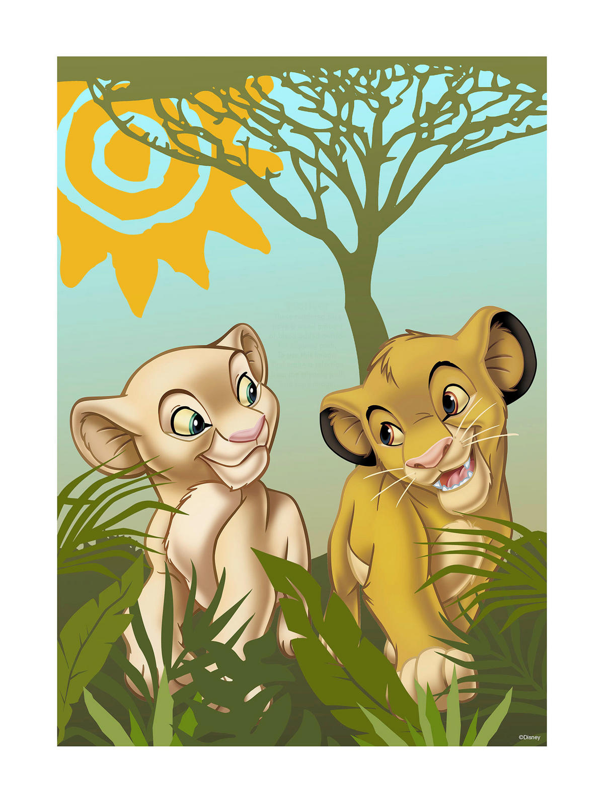 Komar Poster Lion King Urembo Meadows Lion King Urembo Meadows - Komar