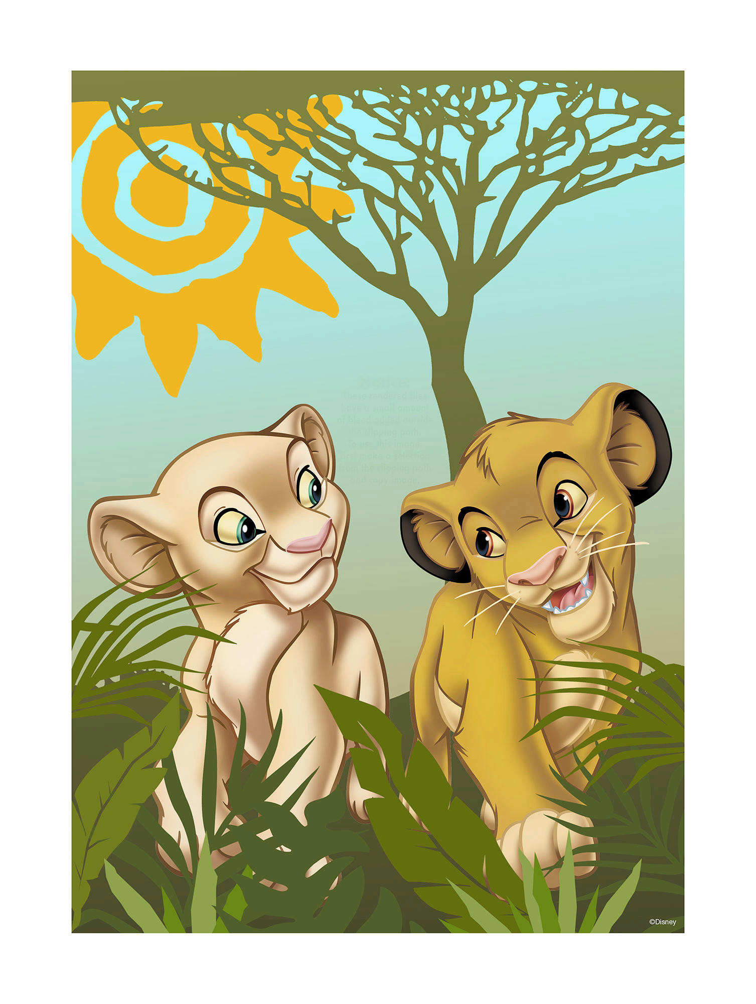 Komar Poster Lion King Urembo Meadows günstig online kaufen