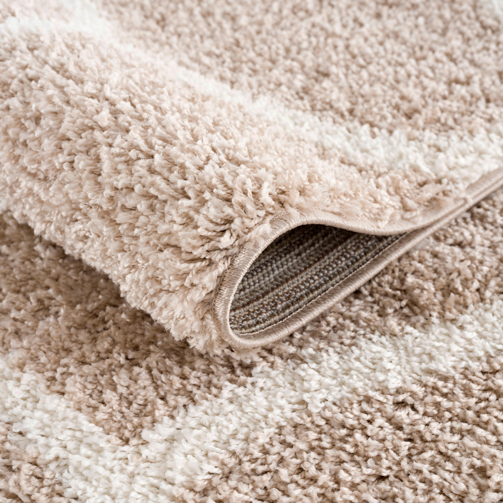 Sanat Hochflorteppich MADRID beige D: ca. 200 cm MADRID - beige (200,00cm) - Sanat