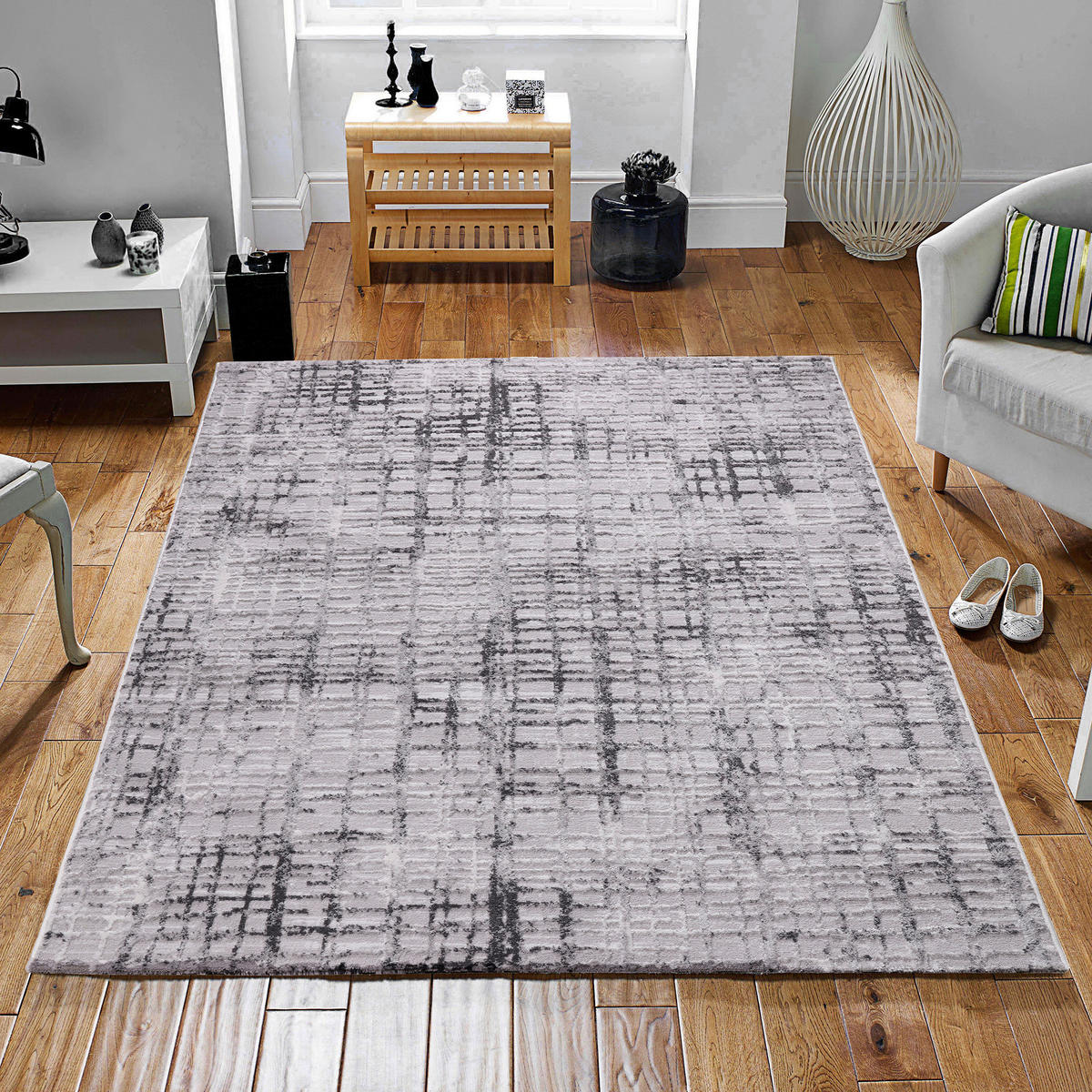 Sanat Teppich Evra hellgrau B/L: ca. 80x150 cm Evra - hellgrau (80,00/150,00cm) - Sanat