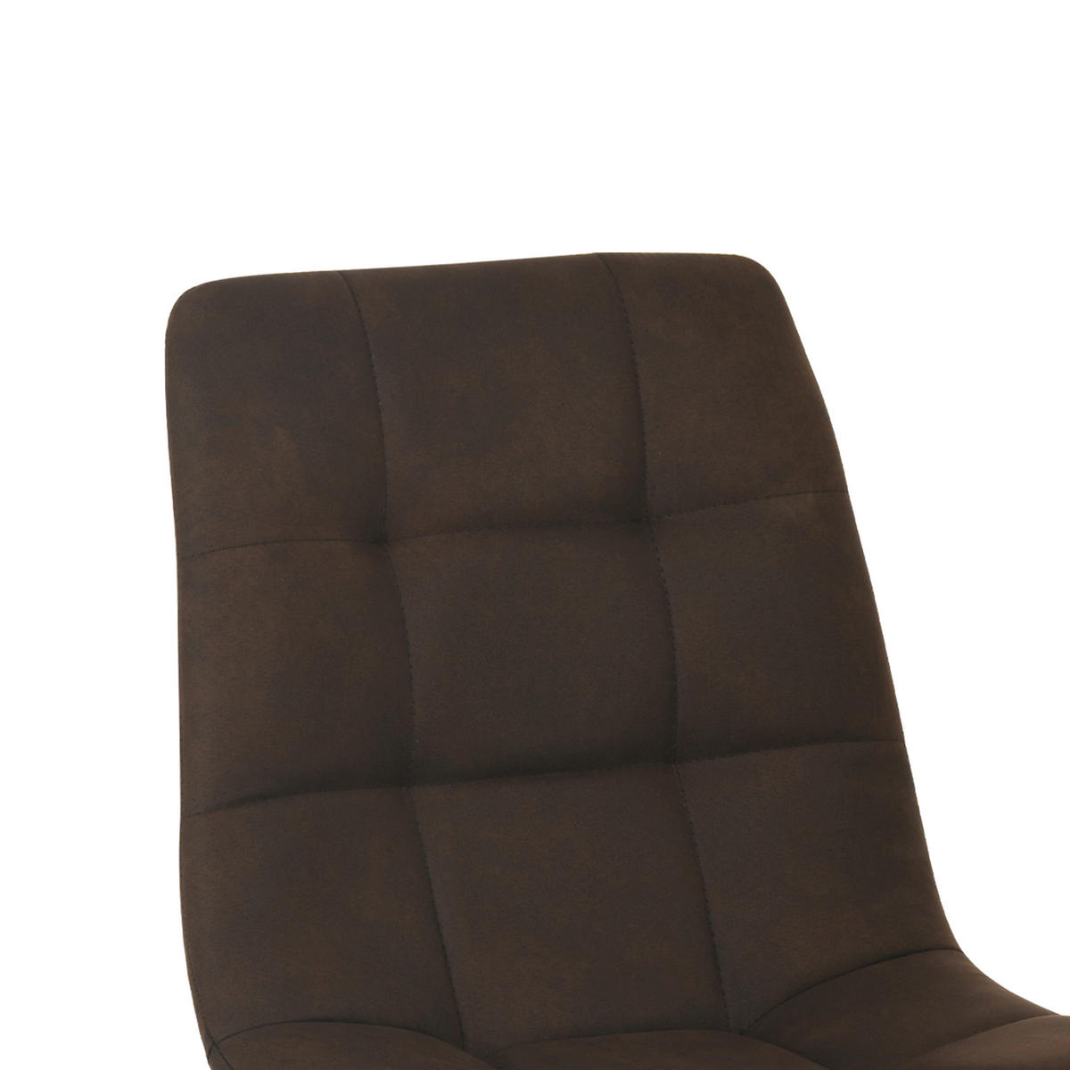 Stuhl Lech braun Microfaser B/H/T: ca. 45x88x53,5 cm Lech - braun/schwarz (45,00/88,00/53,50cm)