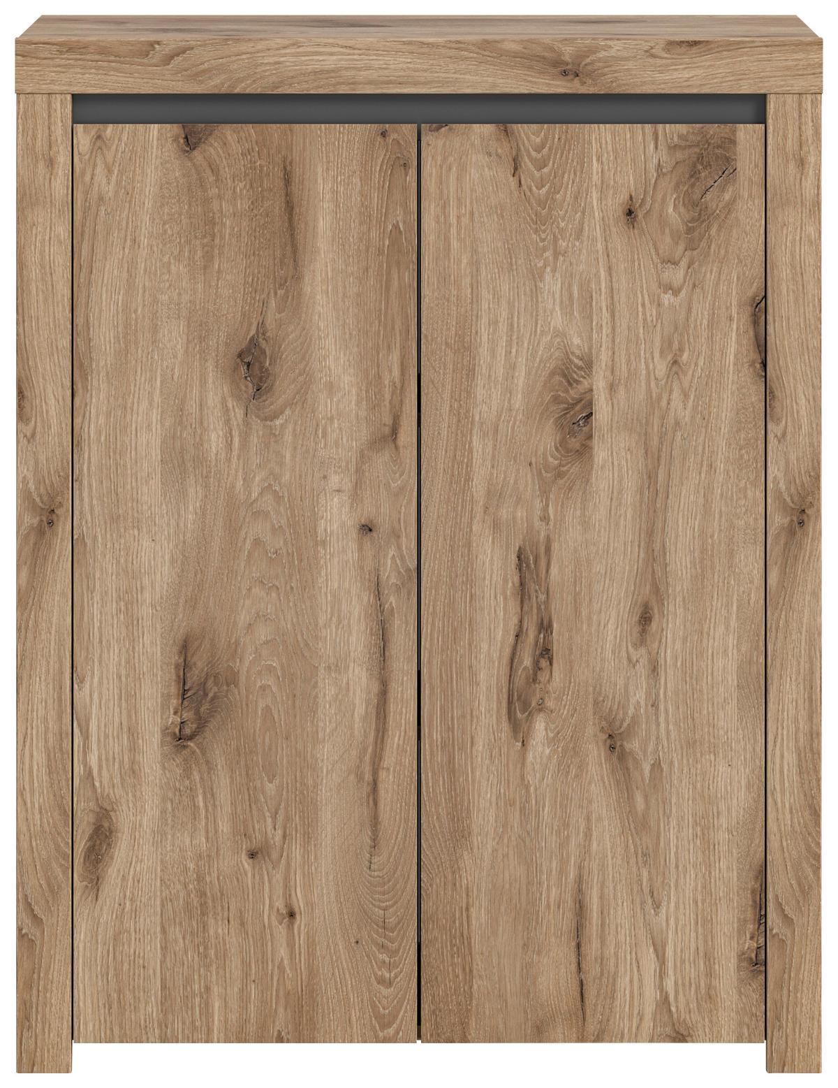 Kommode Woody Nox Oak Nachbildung anthrazit B/H/T: ca. 81x105x37 cm Woody - anthrazit (81,00/105,00/37,00cm)