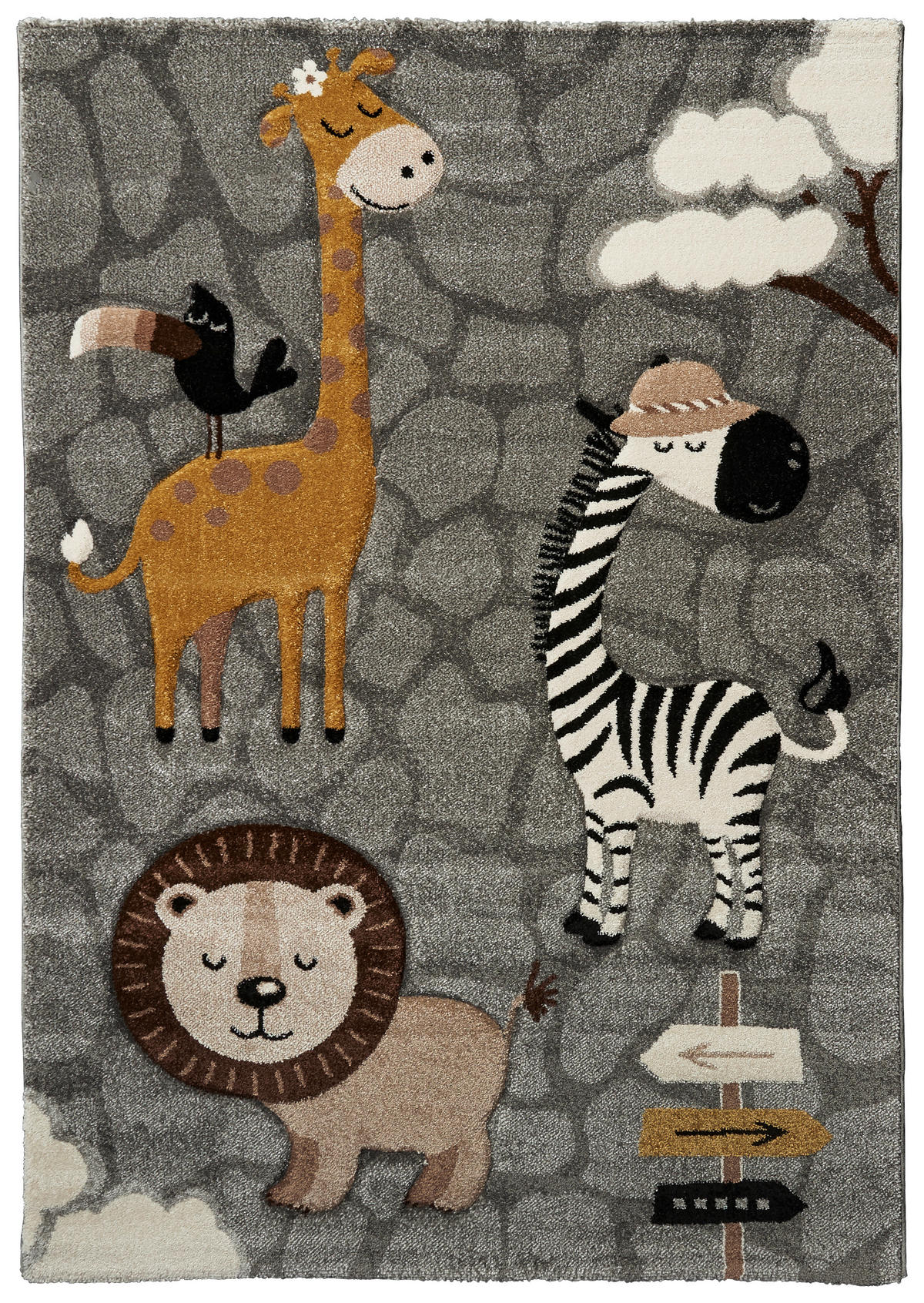 Kinderteppich Casino Kids grau B/L: ca. 160x230 cm Casino Kids - grau (160,00/230,00cm)