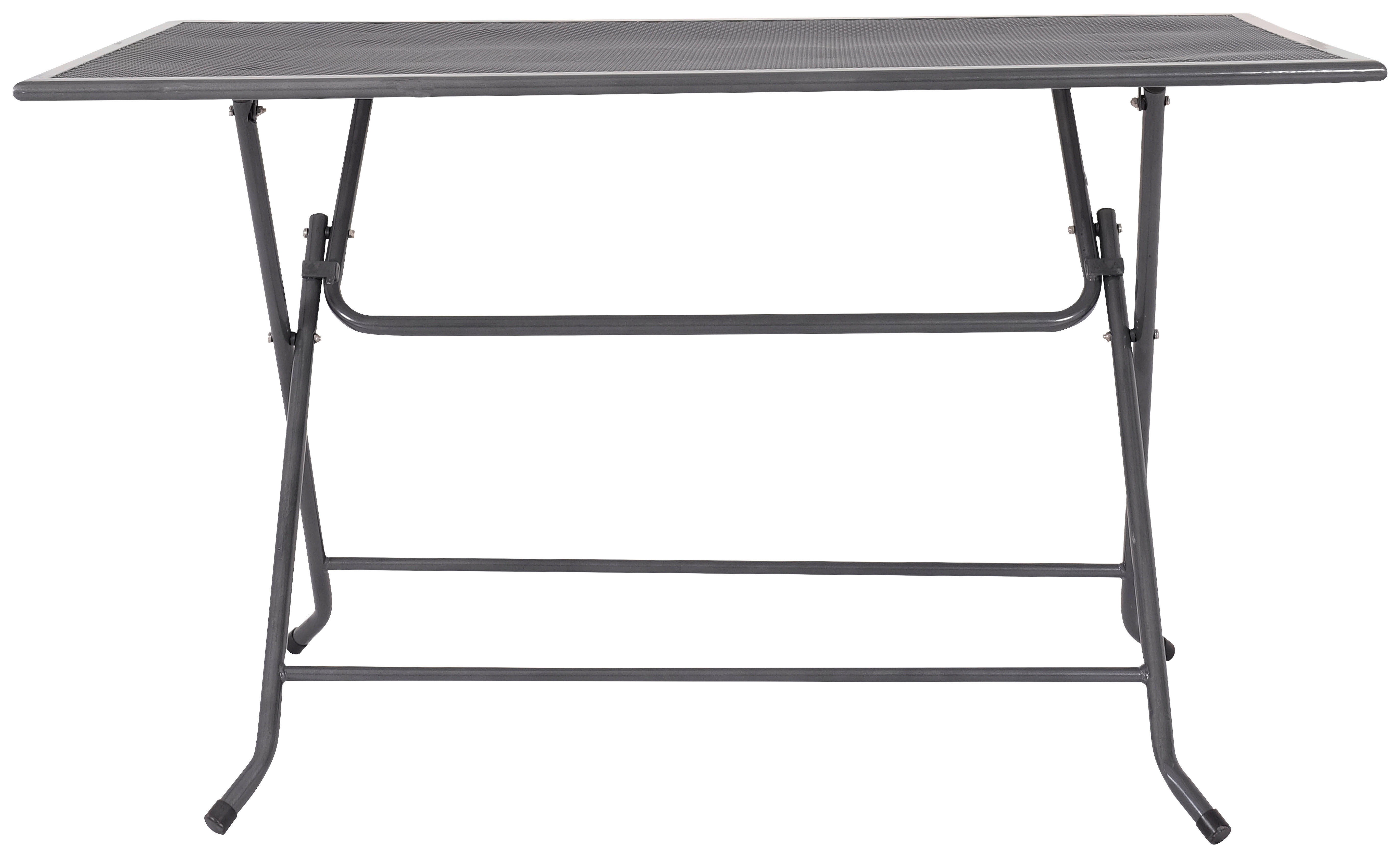 POCOline Klapptisch Pia grau Metall B/H/L: ca. 80x74x130 cm Pia - grau (130,00/80,00/74,00cm) - POCOline