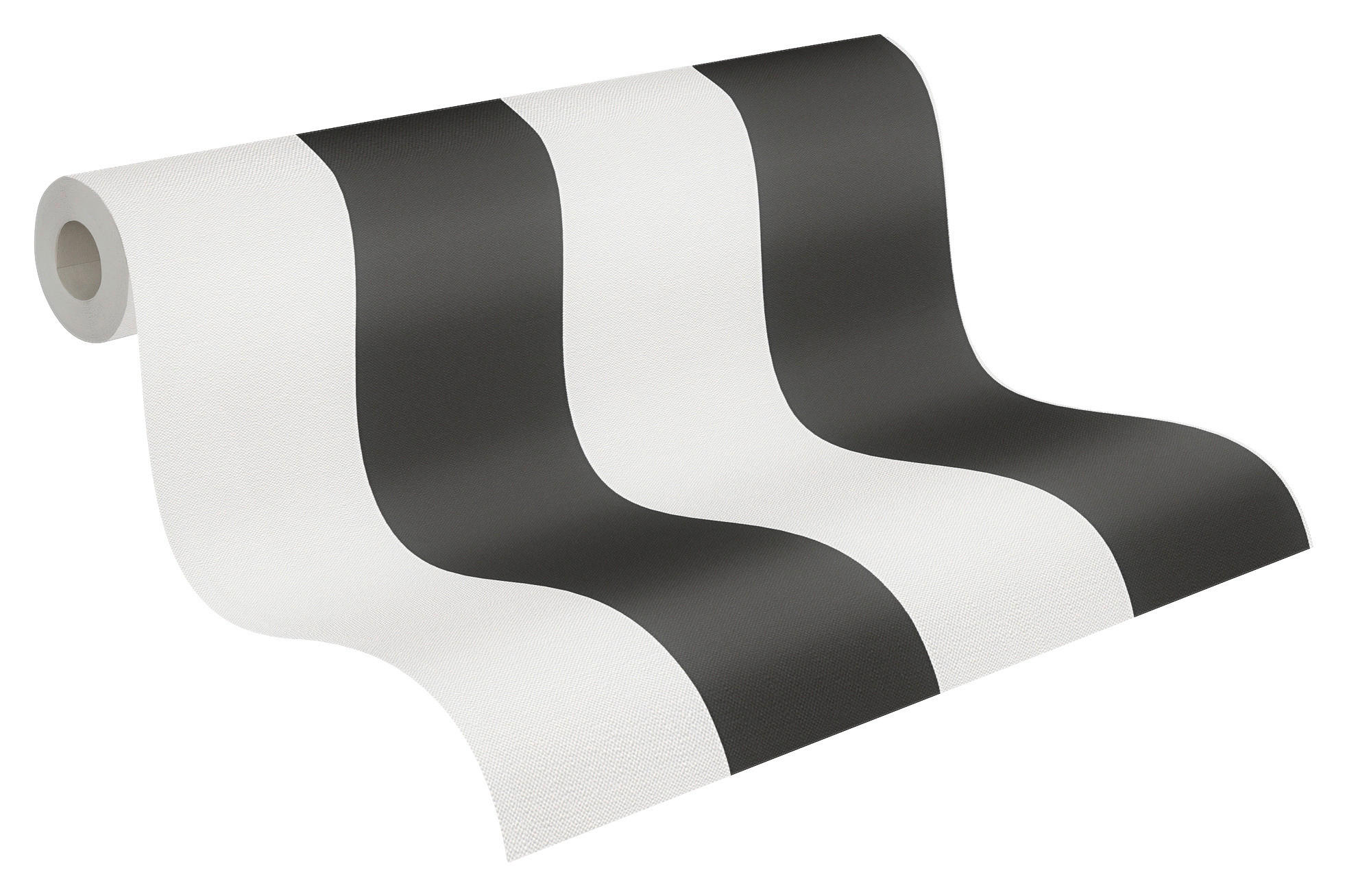 A.S.Creation Vliestapete Black & White Streifen schwarz B/L: ca. 53x1005 cm Black & White - schwarz (53,00/1005,00cm) - A.S.Creation