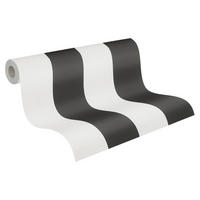 A.S.Creation Vliestapete Black & White Streifen schwarz B/L: ca. 53x1005 cm Black & White - schwarz (53,00/1005,00cm) - A.S.Creation