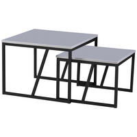 Couchtisch Lola 2 grau MDF Lola 2 - schwarz/grau