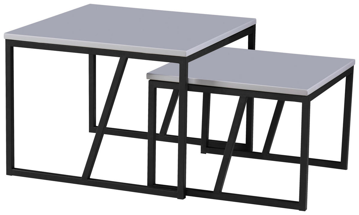 Couchtisch Lola 2 grau MDF Lola 2 - schwarz/grau