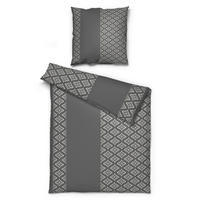 Microfaser Bettwäsche Bettwäsche_Microfaser Karo grau - grau (135,00/200,00cm)