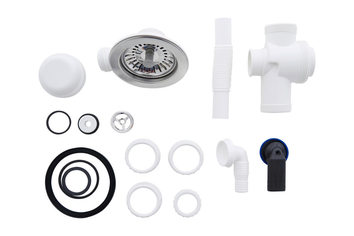 Respekta Einbauspüle Ohio 50 x 44 G Beton grau Mineralite B/H/T: ca. 44x19x50 cm Ohio 50 x 44 G - Beton/grau (44,00/19,00/50,00cm) - Respekta