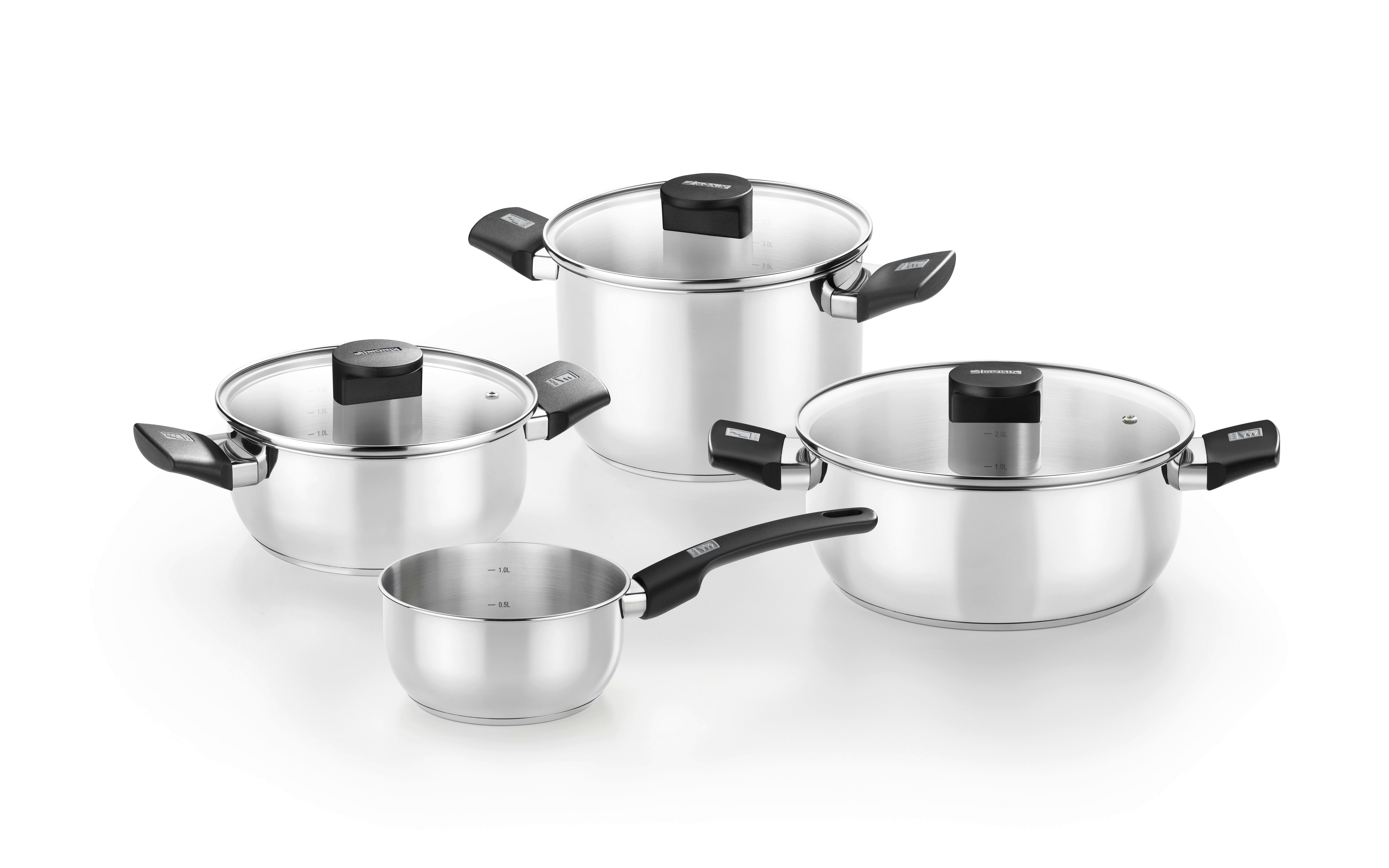 Monix Topfset Elite silber Edelstahl 7 tlg. Elite - silber - Monix