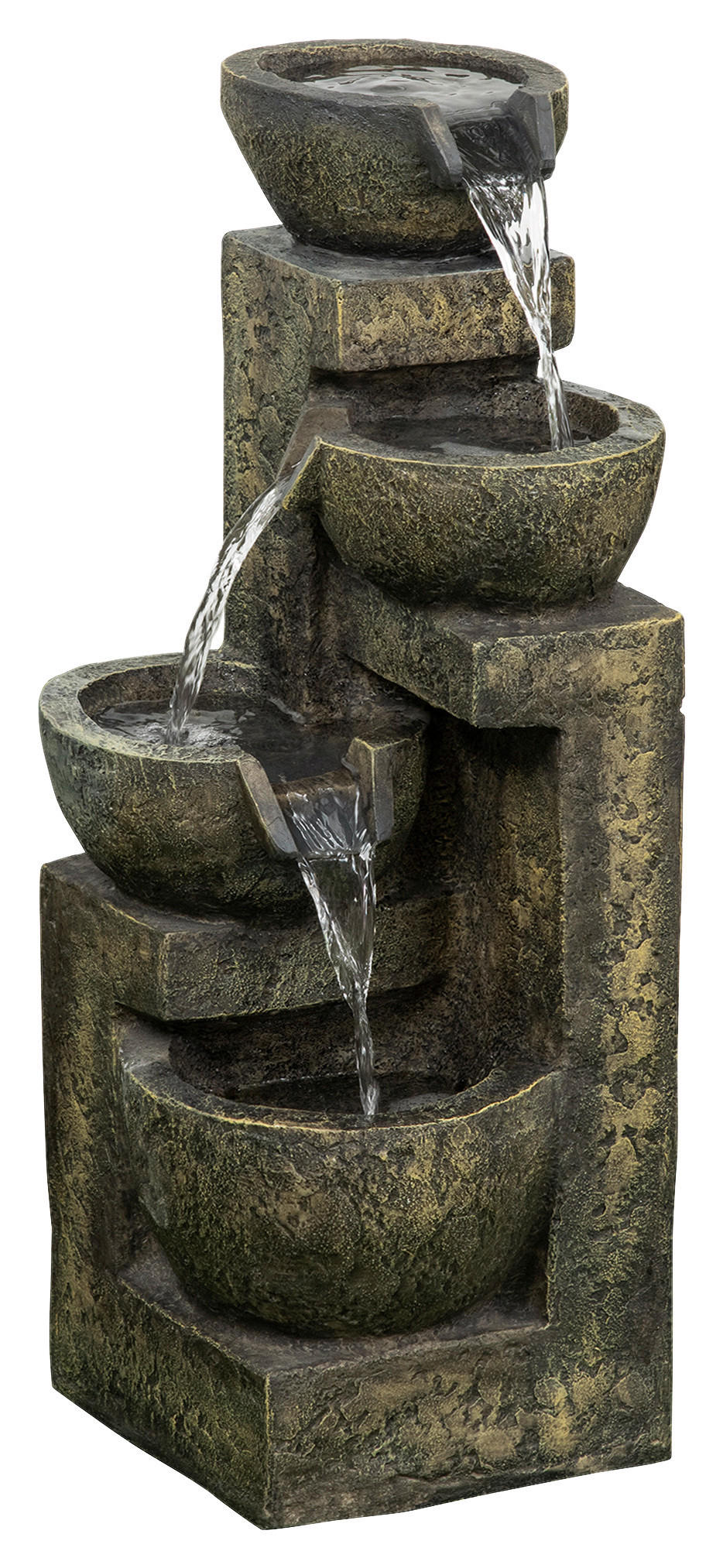 Outsunny Gartenbrunnen schwarz B/H/L: ca. 24x60x25 cm günstig online kaufen