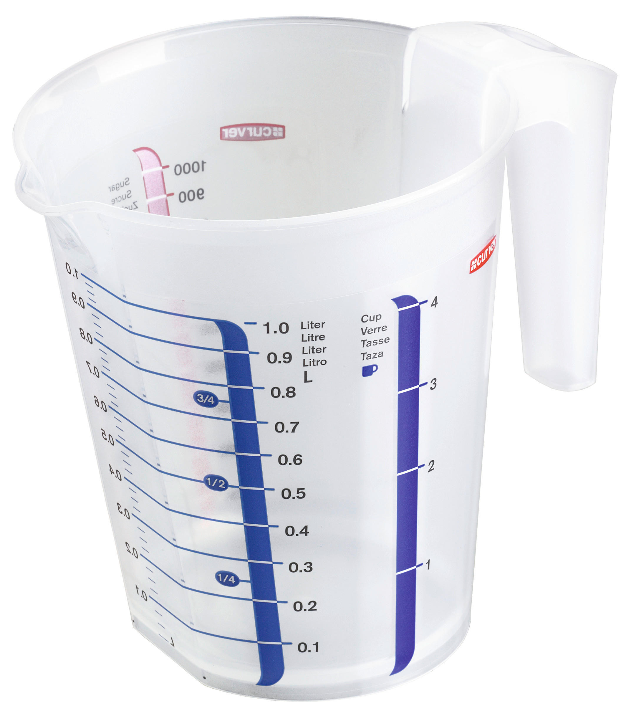 Curver Messbecher Messbecher_Curver 1l - (13,40/16,20/18,20cm) - Curver