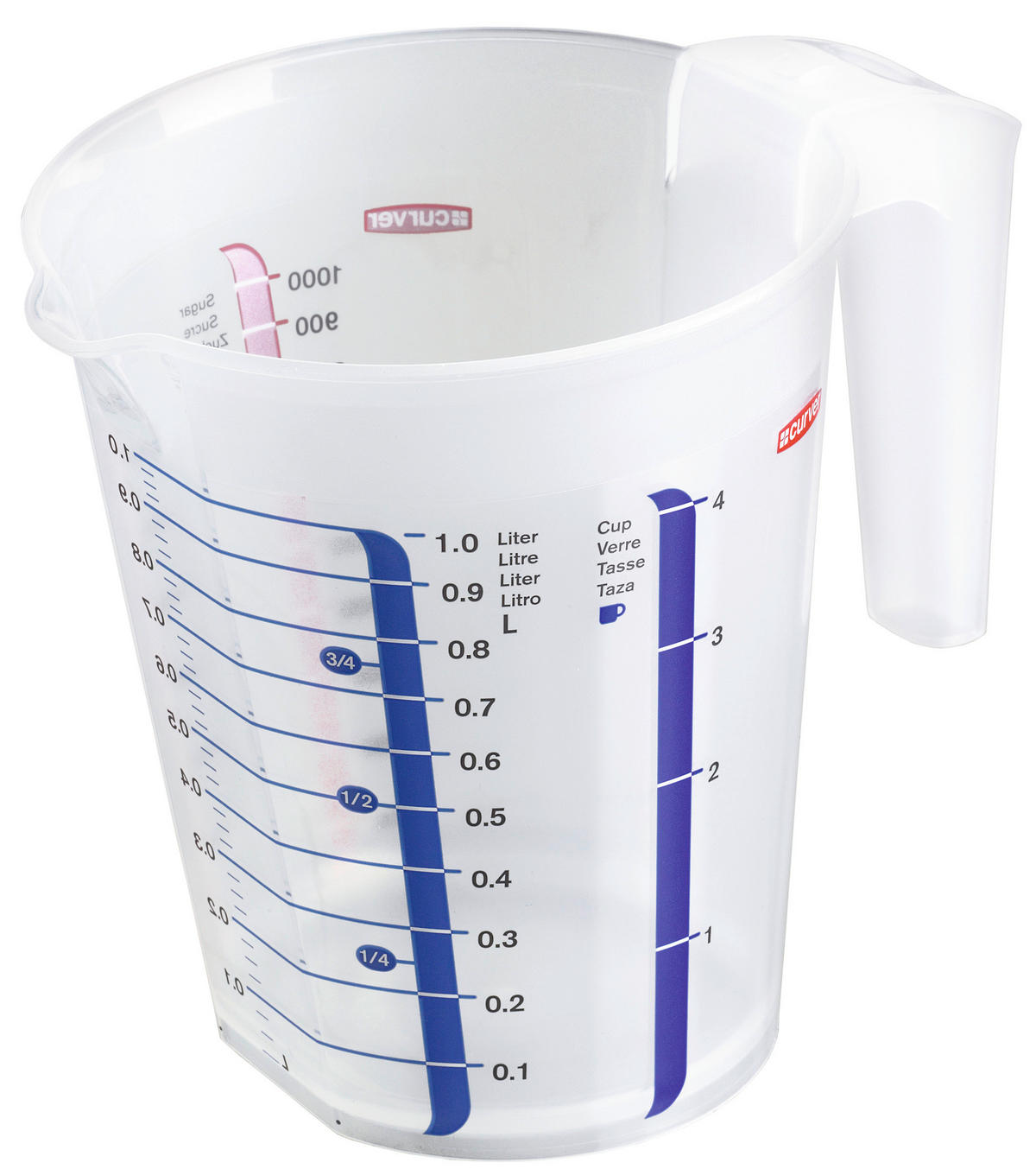 Curver Messbecher Messbecher_Curver 1l - (13,40/16,20/18,20cm) - Curver