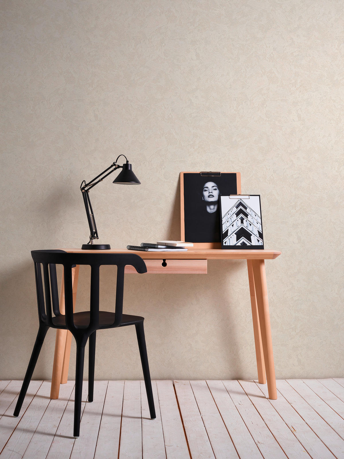 A.S.Creation Vliestapete New Look Putzoptik beige B/L: ca. 53x1005 cm New Look - beige (53,00/1005,00cm) - A.S.Creation