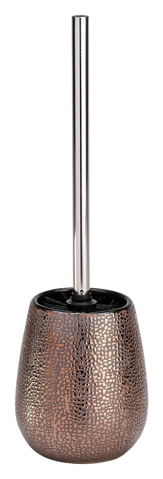 WC-Garnitur braun schwarz Keramik WC-Garnitur_Marrakesh_Wenko - braun/schwarz (12,50/12,50/41,00cm) - WENKO